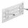 ®RasterPlan Wandschiene Schlitzplatte Set 3 L 460 mm x H 140 mm RAL 7035. 2 x Universalhalter.