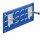 ®RasterPlan Wandschiene Schlitzplatte Set 3 L 460 mm x H 140 mm RAL 5010. 2 x Universalhalter.