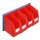 ®RasterPlan Wandschiene Schlitzplatte Set 4 L 460 mm x H 100 mm RAL 5010. 4 x Lagersichtkästen Größe 7.