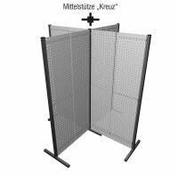Mittelstütze Kreuz anthrazitgrau.