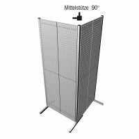 Mittelstütze 90° alufarben.