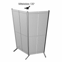 Mittelstütze 135° alufarben.