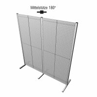 Mittelstütze 180° alufarben.