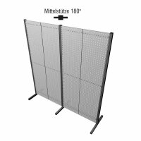 Mittelstütze 180°  anthrazitgrau.