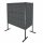 ®RasterPlan Trennwand Doppelfeld 90° 1000 / 2000 mm H1500 mm RAL 7016. Mit 3 ®RasterPlan Lochplatten 3 ®RasterPlan Schlitzplatten.