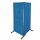 ®RasterPlan Trennwand Doppelfeld 90° 1000 / 1000 mm H2000 mm RAL 5010. Mit 2 ®RasterPlan Lochplatten 2 ®RasterPlan Schlitzplatten.