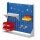 ®RasterPlan Stellwand Gr. 3 einseitig H1100 x B1000 x T240 mm RAL 7035/5010.  1 x Werkzeughaltersortiment 10-teilig,1 x Stahlboden 450 mm 2 x Dornträger 4 x Lagersichtkästen Größe 6 2 x Lagersichtkästen Größe 7 2 x Lagersichtkästen Größe 8.