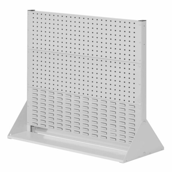 ®RasterPlan Stellwand Gr.3 doppelseitig H1100 x B1000 x T430 mm RAL 7035.  4 Lochplatten 2 Schlitzplatten.