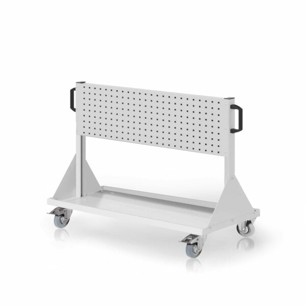 RasterMobil Gr. 2 RAL 7035 H890 x B1000 x T500 mm. 2 Lochplatten.