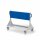 RasterMobil Gr. 2 RAL 7035/5010 H890 x B1000 x T500 mm. 2 Lochplatten.