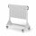 RasterMobil Gr 3 RAL 7035 H1230 x B1000 x T500 mm. 2 Lochplatten 2 Schlitzplatten.