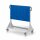 RasterMobil Gr 3 RAL 7035/5010 H1230 x B1000 x T500 mm. 3 Lochplatten 2 Schlitzplatten.