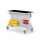 RasterMobil Gr. 2 RAL 7035 H 930 x B 1000 x T 500 mm. 1 x Auflageboden aus Stahlblech inkl. Riffelgummimatte 1 x Werkzeughaltersort. 10-teilig 8 x Lagersichtkästen Größe 7 4 x Lagersichtkästen Größe 8.