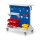 RasterMobil Gr. 3 RAL 7035/5010 H1270 x B1000 x T500 mm. 1 x Ablageboden aus Stahlblech 1 x Werkzeughaltersortiment 10-teilig 1 x Stahlboden 450 mm 2 x Universalhalter 6 x Lagersichtkästen Größe 6 4 x Lagersichtkästen Größe 7 2 x Lagersichtkästen G