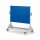 RasterMobil Gr. 4 RAL 7035/5010 H1580 x B1000 x T500 mm. 4 Lochplatten 2 Schlitzplatten.