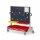 RasterMobil Gr. 4 RAL 7035/7016 H1580 x B1000 x T500 mm. 1 x Werkzeughaltersortiment 12-teilig 1 x Formularhalter A4 1 x Lagersichtkastenhalter 990 mm 8 x Lagersichtkästen Größe 7 3 x Lagersichtkästen Größe 2.