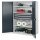Schwerlastschrank ohne Mitteltrennwand 1950 x 1000 x 600 mm Mod 43 RAL 7035/7016. Doppelwandtür. 3 Fachboden verzinkt 1 Schubladen RAL 7035 H100 2 Schubladen RAL 7035 127