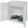 Schwerlast-Beistellschrank Modell 64 1110 x 1000 x 600 mm RAL 7035. Doppelwandtüren 2 Schubladen H 100 mm.