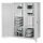 Schwerlastschrank mit Mitteltrennwand 1950 x 1000 x 600 mm Mod 51 RAL 7035. Türinnenseite: ®RasterPlan Lochplatten 3 Fachboden links verzinkt. 3 Fachboden rechts verzinkt.