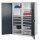 Schwerlastschrank mit Mitteltrennwand 1950 x 1000 x 600 mm Mod 54 RAL 7035/7016. Doppelwandtür 4 Schubladen H 100 mm  4 Schubladen H 175 mm 3 Fachboden links verzinkt 3 Fachboden rechts verzinkt.