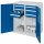 Schwerlast-Beistellschrank Modell 74 1110 x 1000 x 600 mm RAL 7035/5010. Mit Mitteltrennwand Vollblechtüren 4 Schubladen H 125 mm 2 Schubladen 175 mm.