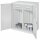 Schwerlast-Beistellschrank Modell 75 1110 x 1000 x 600 mm RAL 7035. Mit Mitteltrennwand Doppelwandtüren 2 Schubladen 175 mm