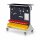 RasterMobil Gr. 3 RAL 7035/7016 H1270 x B1000 x T500 mm. 1 x Auflageboden aus Stahlblech inkl. Riffelgummimatte 1 x Werkzeughaltersort. 15-teilig 1 x Formularhalter A4 6 x Lagersichtkästen Größe 68 x Lagersichtkästen Größe 7.