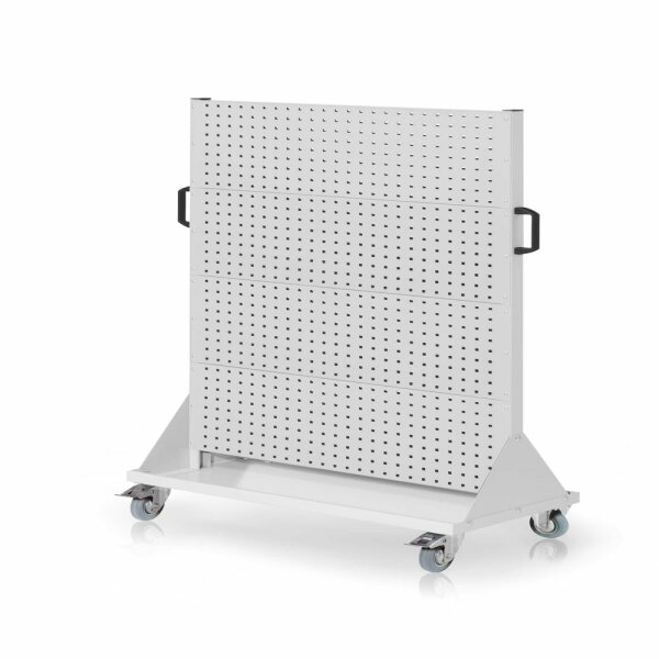 RasterMobil Gr. 4 RAL 7035 H1580 x B1000 x T500 mm. 8 Lochplatten.