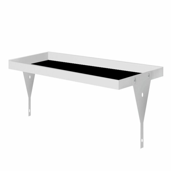 Auflage-Boden RAL 7035 995 x 500 x 30 mm mit Riffelgummi-Auflage.