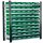 ®RasterPlan Steckregal mit Lagersichtkästen Mod 10 2000 x 1000 x 300 mm GF RAL 7016. Inklusiv 60 x Größe 5.