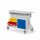 RasterMobil Gr. 2 RAL 7035 H 930 x B 1000 x T 500 mm. 1 x Auflageboden aus Stahlblech 1 x Werkzeughaltersort. 10-teilig 1 x Einhängeschrank 3 x Lagersichtkästen Größe 6 4 x Lagersichtkästen Größe 7 4 x Lagersichtkästen Größe 8.