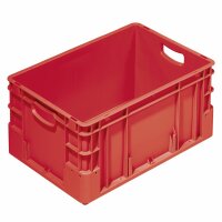 Euro-Transportbehälter rot 600 x 400 x 220 mm.