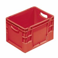 Euro-Transportbehälter rot 400 x 300 x 220 mm.