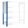 ®RasterPlan Regalseitenwand Lochplatte RAL 7035 H1000 x B 450 mm incl. Befestigung.