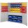 Großraumschrank Modell 32 RAL 7035 1950 x 1130 x 590 mm. Türinnenseite: ®RasterPlan Schlitz-/Lochplatten 2 Schubladen mittig inklusiv Lagersichtkasten 6 x Größe 1 10 x Größe 4 14 x Größe 6 50 x Größe 7 32 x Größe 8.
