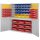 Großraumschrank Modell 30 RAL 7035 1950 x 1130 x 590 mm. Türinnenseite: ®RasterPlan Schlitz-/Lochplatten 1 Schubladen mittig inklusiv Lagersichtkasten 9 x Größe 2 5 x Größe 4 28 x Größe 6 40 x Größe 7 32 x Größe 8.