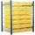 ®RasterPlan Steckregal mit Lagersichtkästen Mod 15 2000 x 1000 x 600 mm GF RAL 5010. Inklusiv 21 x Größe 2.