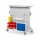 RasterMobil Gr. 4 RAL 7035 H1620 x B1000 x T500 mm. 1 x Auflageboden aus Stahlblech 1 x Werkzeughaltersort. 28-teilig 1 x Stahlboden 450 mm 1 x Universalhalter,1 x Einhängeschrank 6 x Lagersichtkästen Größe 6 3 x Lagersichtkästen Größe 7.
