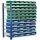 ®RasterPlan Steckregal mit Lagersichtkästen Mod 14 2000 x 1000 x 400 mm AF RAL 5010. Inklusiv 20 x Größe 4  36 x Größe 5.