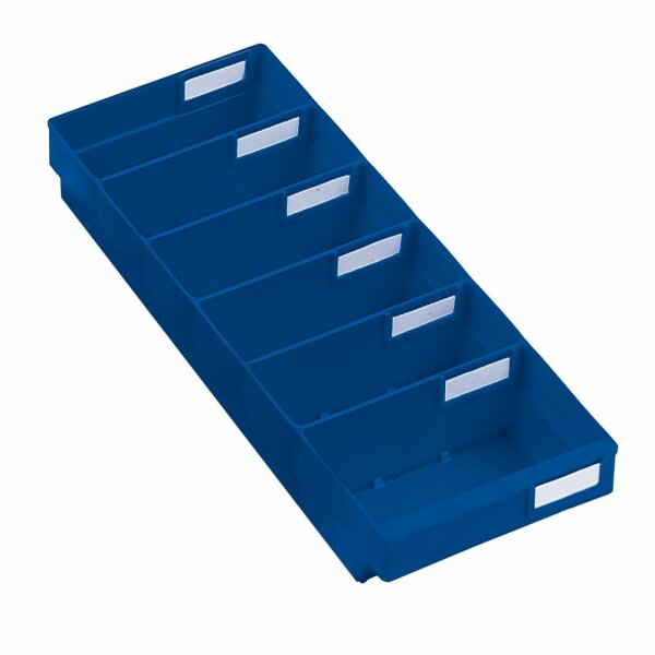 Regalkasten Mod 520 blau 500 x 240 x 65 mm für 5 Trennplatten.