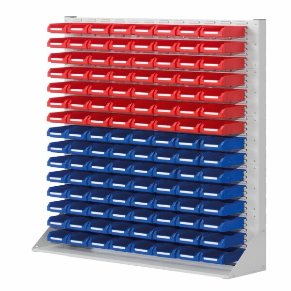 ®RasterPlan Systemeinheit Gr.5 einseitig H1790 x B1000 x T240 mm RAL 7035.  Modell 53 inklusiv Lagersichtkasten 120 x Größe 7.