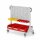 RasterMobil Gr 3 RAL 7035 H1230 x B1000 x T500 mm. 1 x Werkzeughaltersortiment 12-teilig 1 x Lagersichtkastenhalter 990 mm 3 x Lagersichtkästen Größe 2 8 x Lagersichtkästen Größe 7.