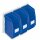 ®RasterPlan Wandschiene Schlitzplatte Set 7 L 460 mm x H 140 mm RAL 7035. 3 x Lagersichtkästen Größe 6.