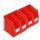 ®RasterPlan Wandschiene Schlitzplatte Set 4 L 460 mm x H 100 mm RAL 7035. 4 x Lagersichtkästen Größe 7.