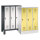 C+P Kindergartenspind Spind 1300/1350x900x300 mm (HxBxT), 3 Abteile, Sockel oder Füße