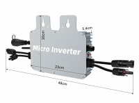 Mikro-Wechselrichter 800 Watt, ideal für Balkonkraftwerke, WIFI/App, VDE-AR-N 4105