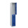 C+P Spind/Garderobenschrank Basis PLUS, 1 Abteil, doppelstöckig 1850/1950 x 300 x 500 mm (HxBxT) RAL 7035 lichtgrau-RAL 7016 anthrazitgrau-Zylinderschloss-Füße