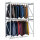 Evoracks Kleiderstangen Grundregal Stecksystem 2400x1250x600 mm, 260 kg Tragkraft, lichtgrau