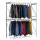 Evoracks Kleiderstangen Grundregal Stecksystem 2400x1500x600 mm, 240 kg Tragkraft, lichtgrau
