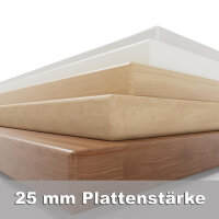 BISLEY Tischplatte 1400 x 600 x 25 mm, 005 weiß
